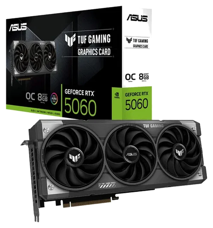 ASUS TUF Gaming GeForce RTX 5060 OC Edition 8GB GDDR7 Gaming Grafikkarte, 1x