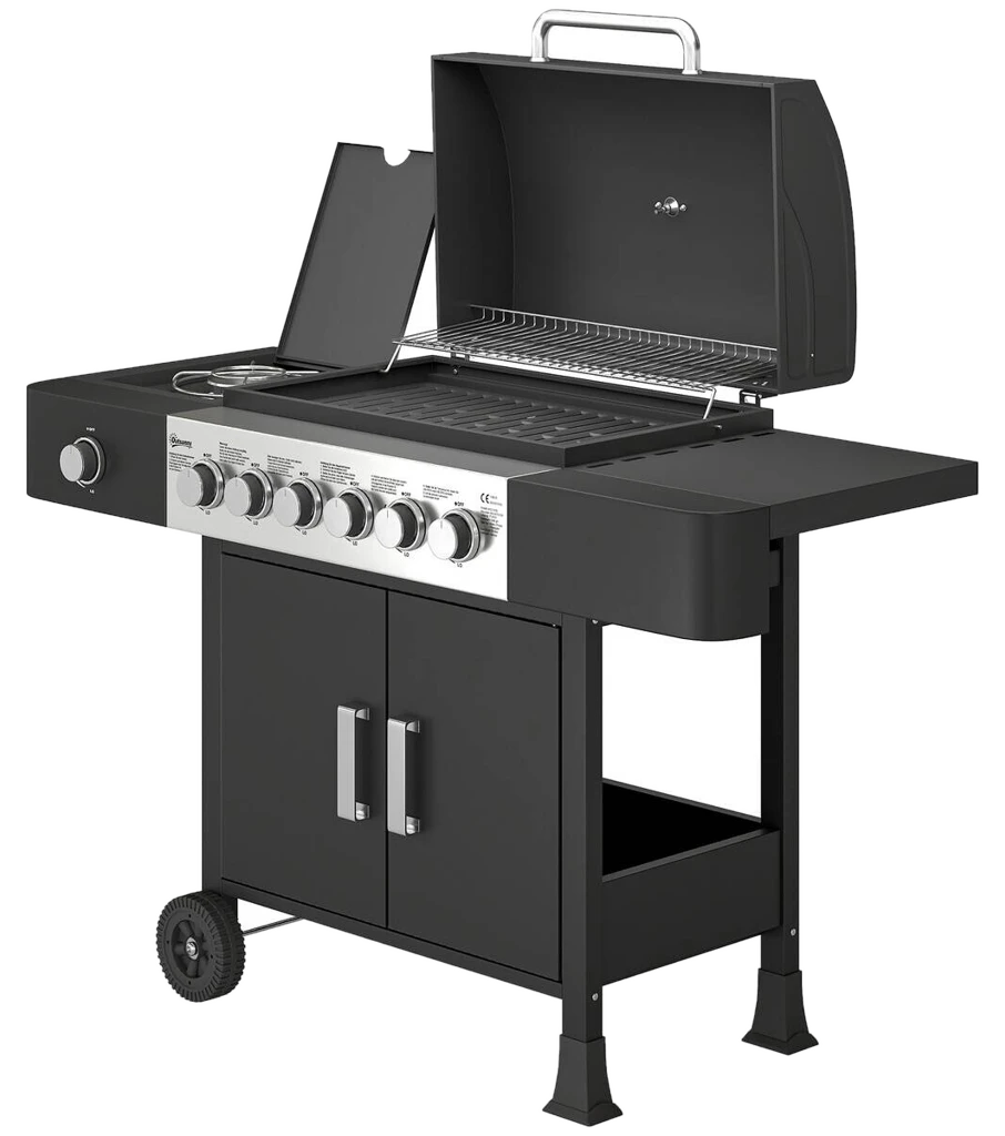 Outsunny Gasgrill Edelstahl
