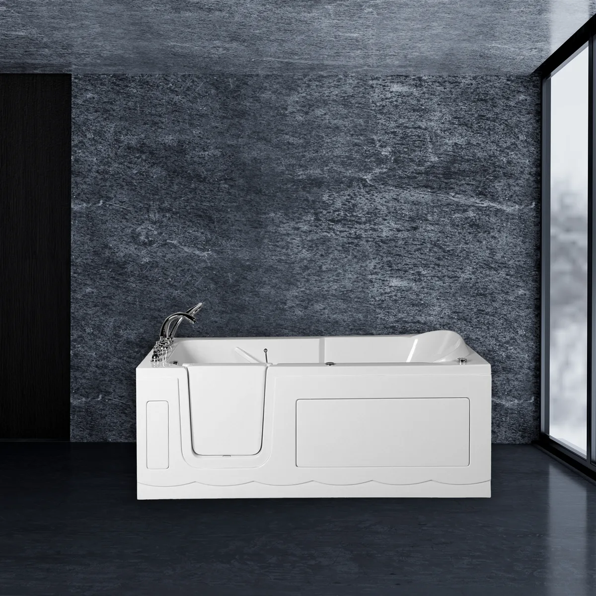 WTM-02605-150L Seniorenbadewanne Firenze I 150x75cm
