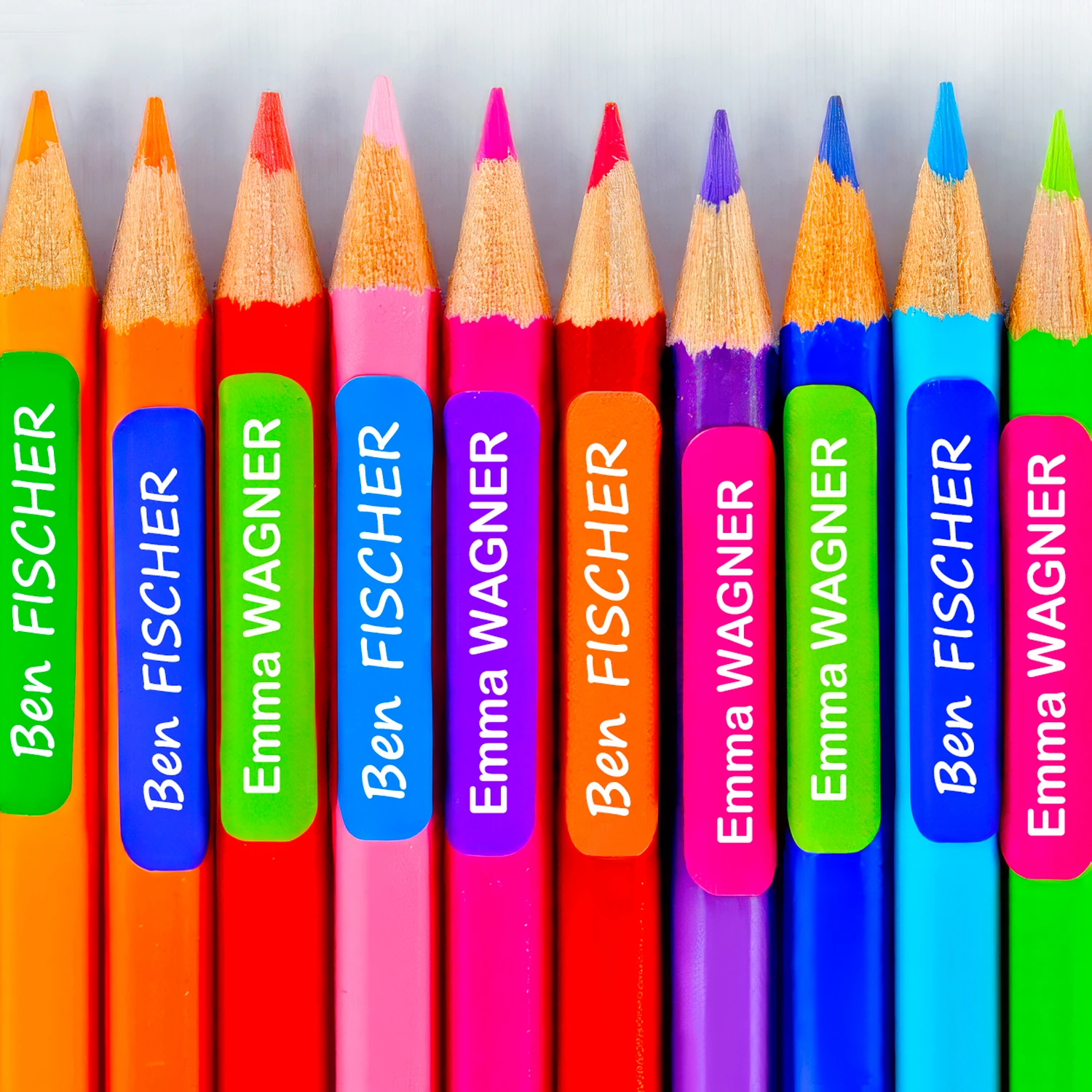 Stikets 120 Mini Namenssticker für Kinder