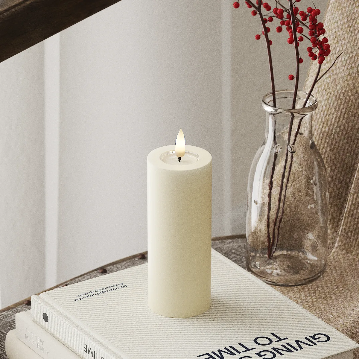 Deluxe Homeart LED-Blockkerzen Ø 5 cm