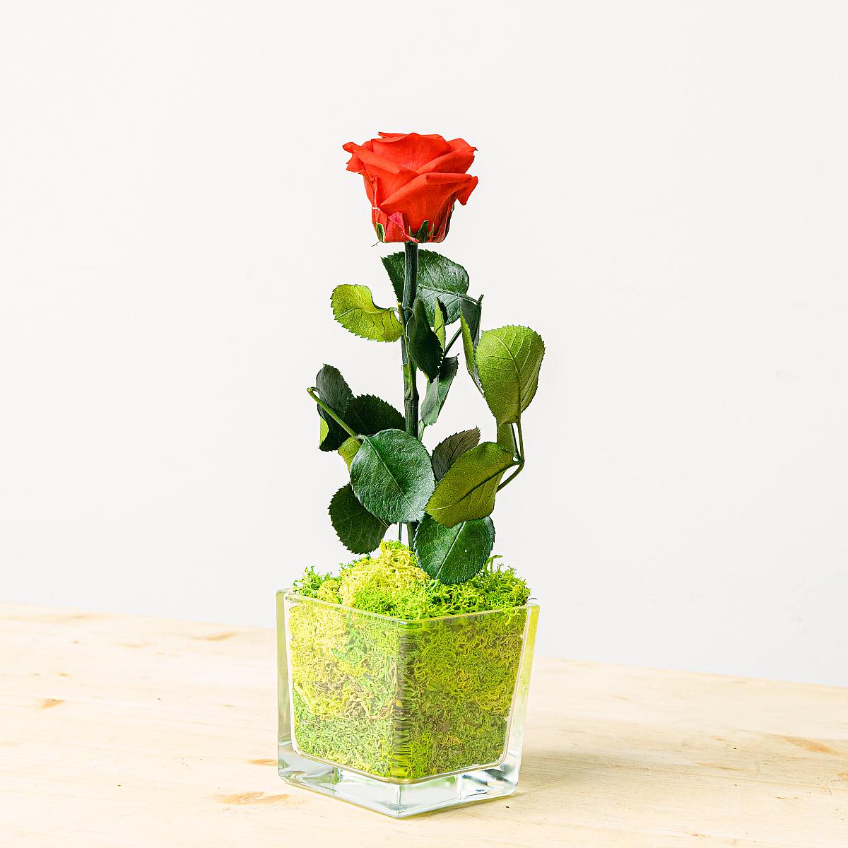 Be.Green Rose in Kristall