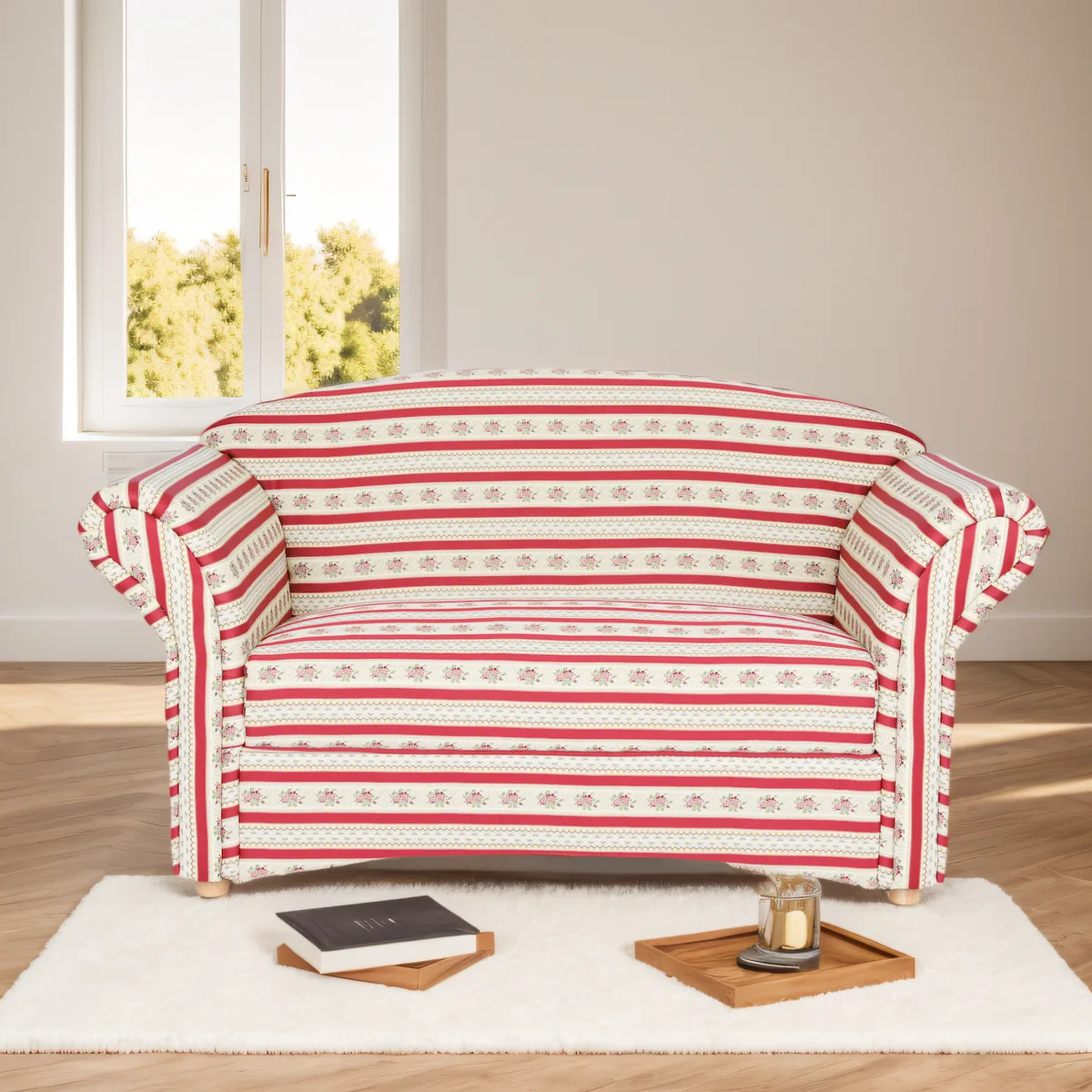 Prestige Home Living Indoor 2-Sitzer Sofa Loretta – ca. 153 x 83 x 85 cm