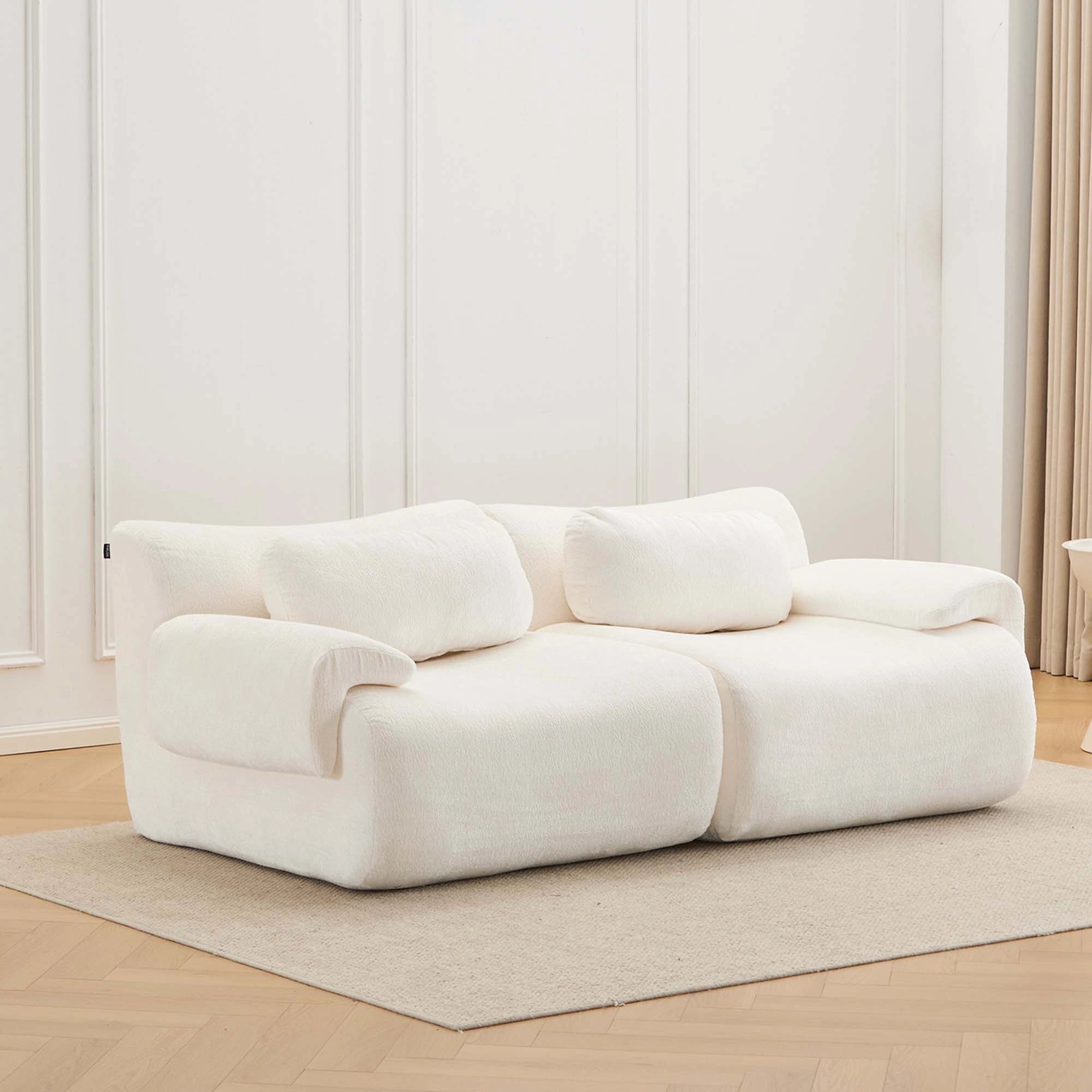 Welax DE Nephele 2-Sitzer Komprimiertes Sofa mit Wellenform-Design