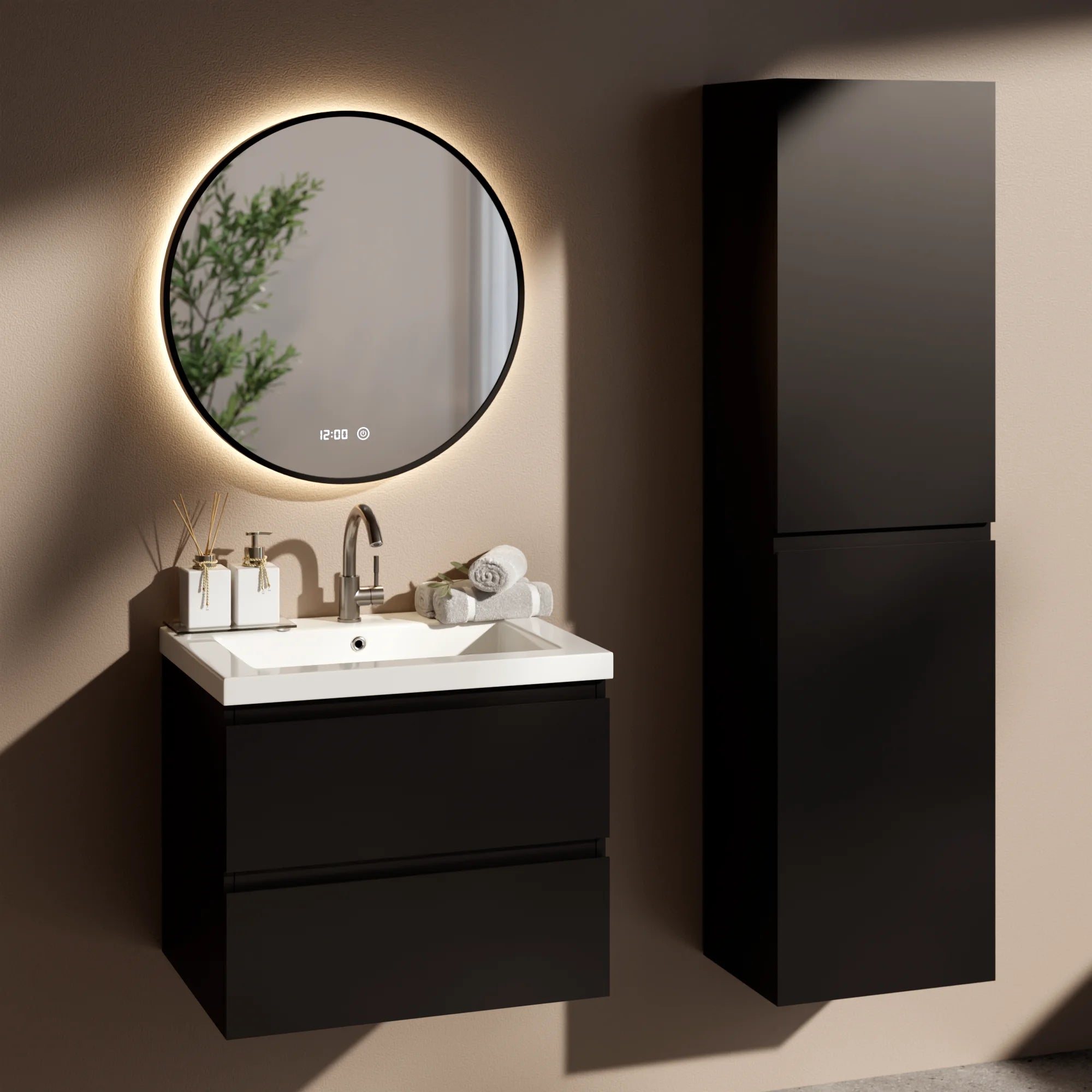 Mirlux Badezimmermöbel Set Lunaro – 60 cm
