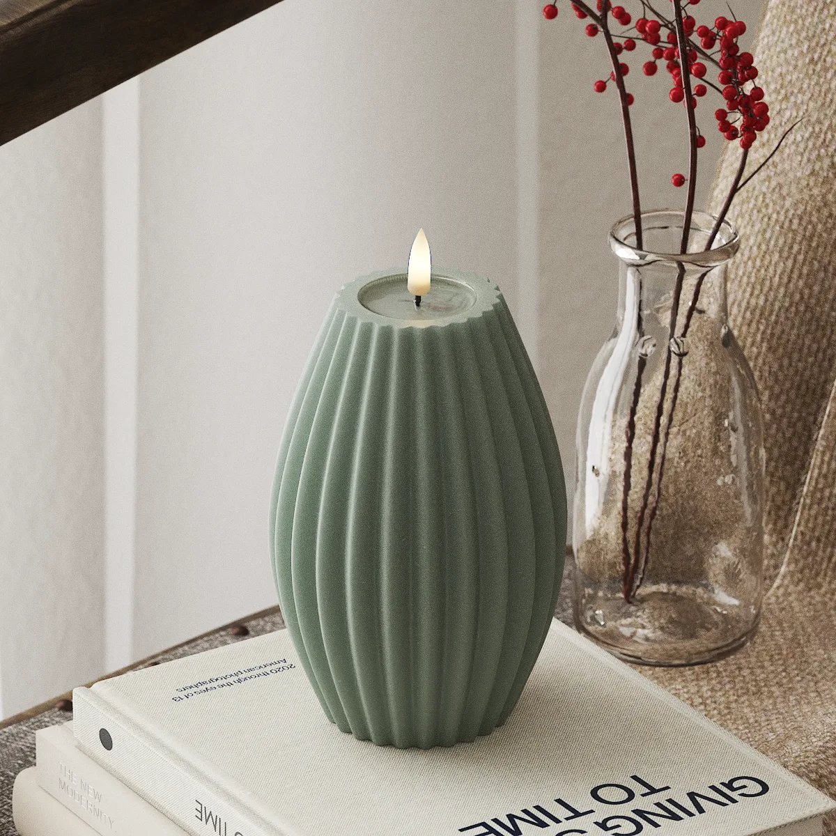 Deluxe Homeart LED-Blockkerzen Ø 10 cm